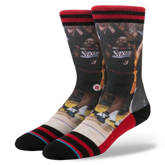 Allen Iverson Fusion Stance Socks RARE